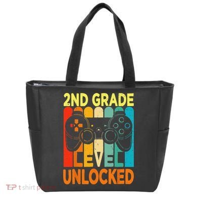 Hello 2nd Grade Level Unlocked Video Game Back To School Tote Bag