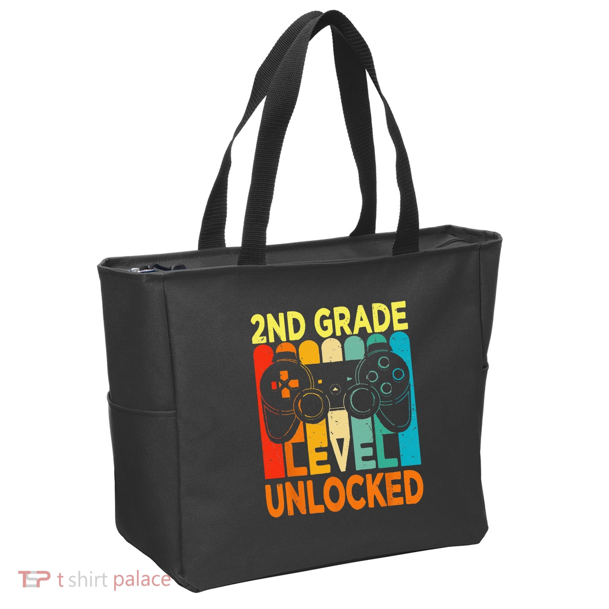 Hello 2nd Grade Level Unlocked Video Game Back To School Tote Bag