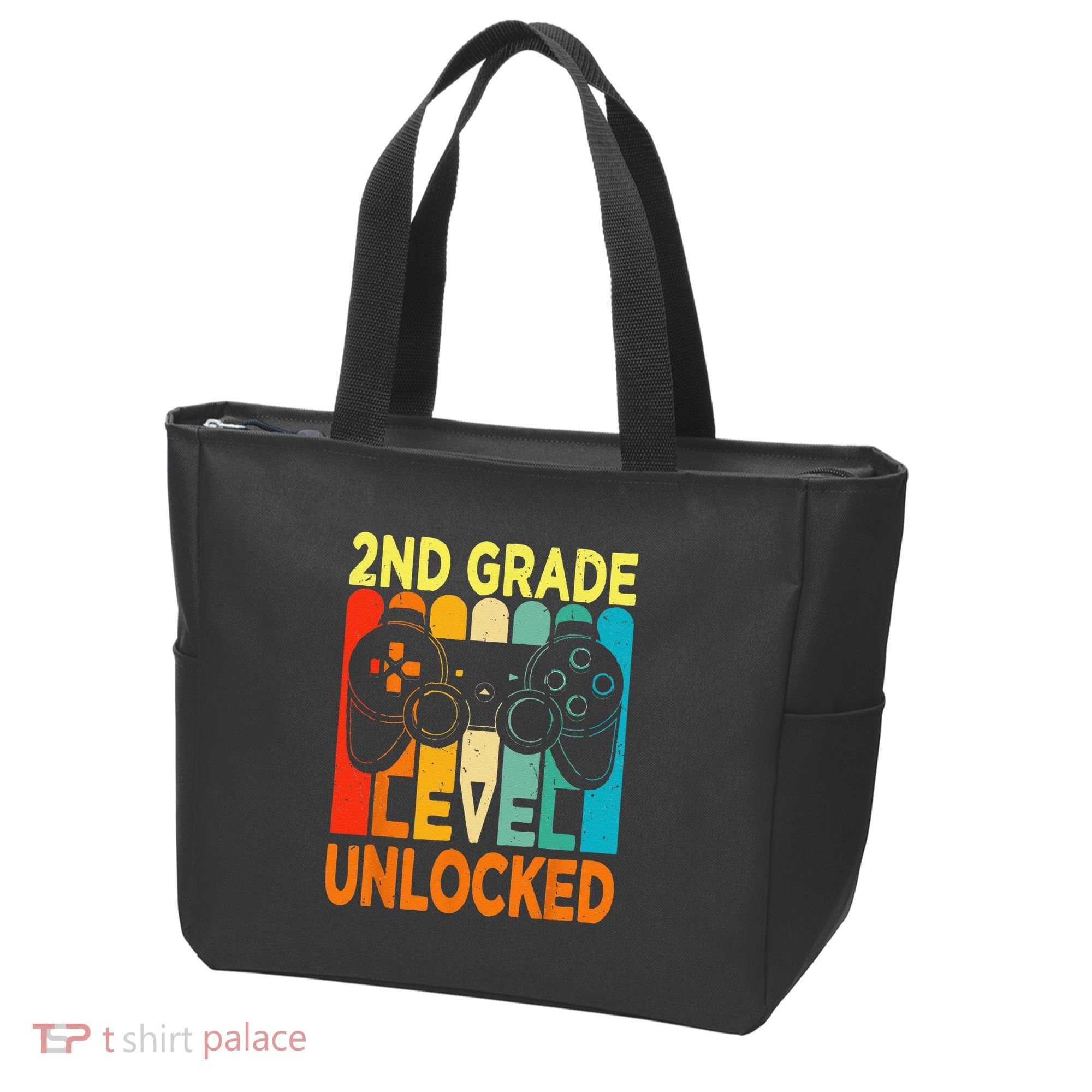 Hello 2nd Grade Level Unlocked Video Game Back To School Tote Bag