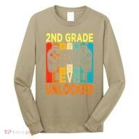 Hello 2nd Grade Level Unlocked Video Game Back To School Long Sleeve Shirt thumb 0