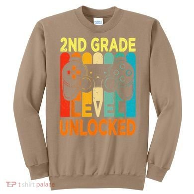 Hello 2nd Grade Level Unlocked Video Game Back To School Sweatshirt
