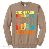 Hello 2nd Grade Level Unlocked Video Game Back To School Sweatshirt thumb 0