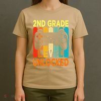 Hello 2nd Grade Level Unlocked Video Game Back To School T-Shirt thumb 4