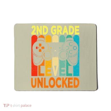 Hello 2nd Grade Level Unlocked Video Game Back To School Mousepad