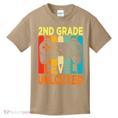 Hello 2nd Grade Level Unlocked Video Game Back To School Kids T-Shirt
