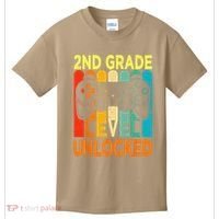 Hello 2nd Grade Level Unlocked Video Game Back To School Kids T-Shirt thumb 0