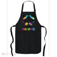 Hello 2nd Grade Messy Hair Bun Girl Back To School First Day Gift Apron thumb 0