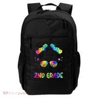 Hello 2nd Grade Messy Hair Bun Girl Back To School First Day Gift Backpack thumb 0