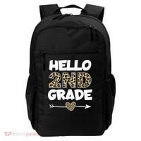 Hello 2nd Grade Leopard Print Second Grade Teacher Kids Gift Backpack thumb 0