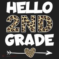 Hello 2nd Grade Leopard Print Second Grade Teacher Kids Gift Tumbler thumb 3