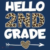 Hello 2nd Grade Leopard Print Second Grade Teacher Kids Gift Tank Top thumb 6