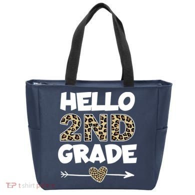 Hello 2nd Grade Leopard Print Second Grade Teacher Kids Gift Tote Bag