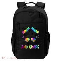 Hello 2nd Grade Messy Hair Bun Girl Back To School First Day Backpack thumb 0