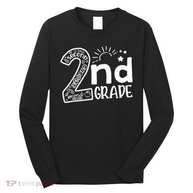 Hello 2nd Grade Teachers Boy And Team Second Grade Long Sleeve Shirt