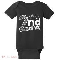 Hello 2nd Grade Teachers Boy And Team Second Grade Baby Bodysuit thumb 0