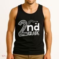 Hello 2nd Grade Teachers Boy And Team Second Grade Tank Top thumb 3