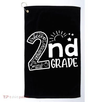 Hello 2nd Grade Teachers Boy And Team Second Grade Golf Towel