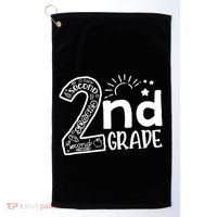 Hello 2nd Grade Teachers Boy And Team Second Grade Golf Towel thumb 0