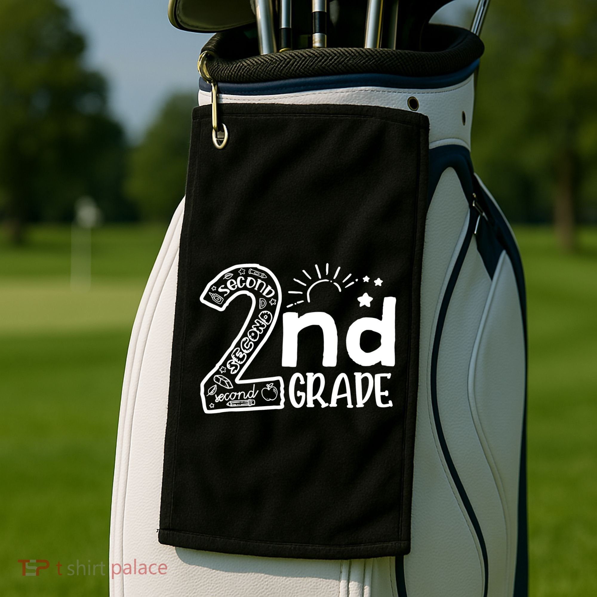 Hello 2nd Grade Teachers Boy And Team Second Grade Golf Towel