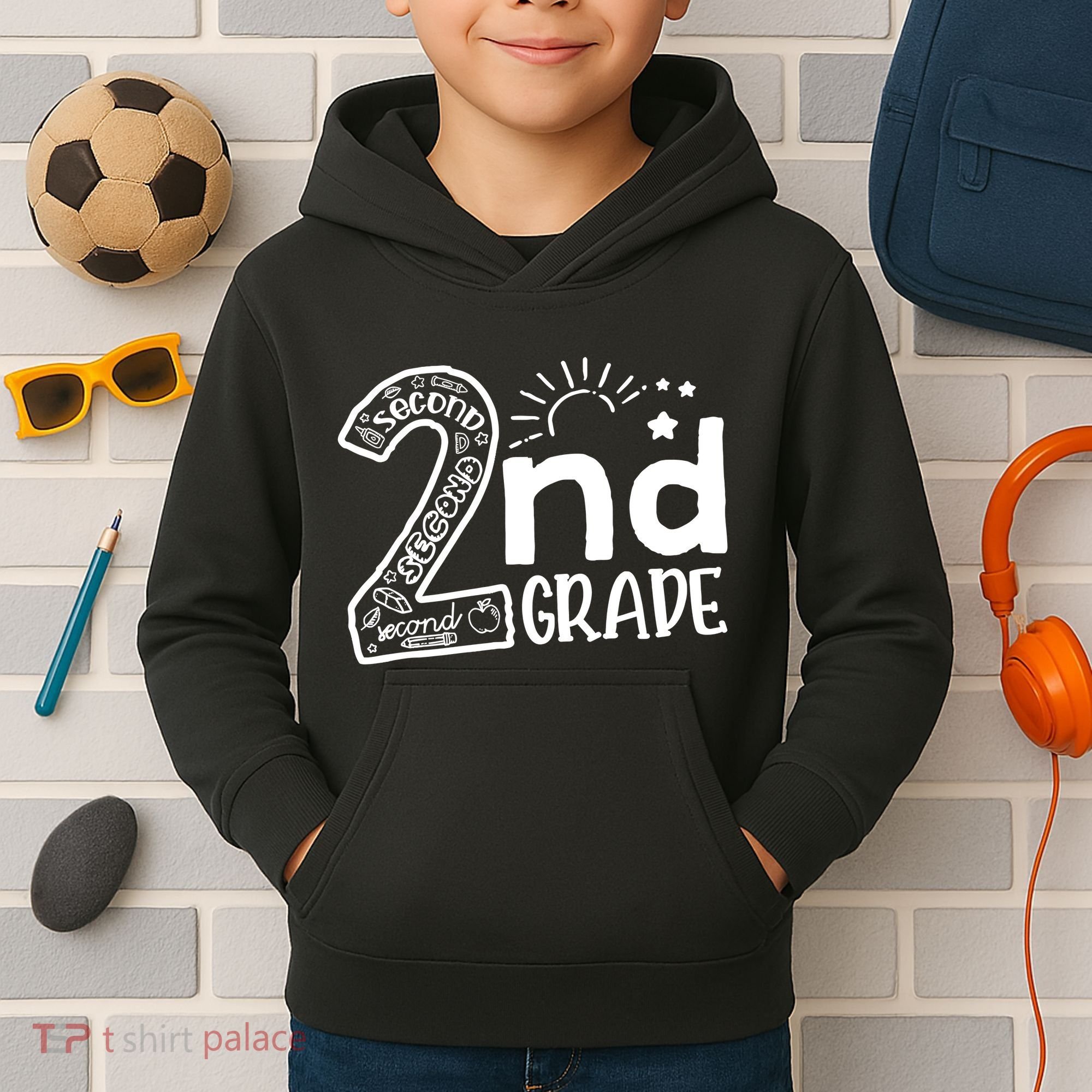 Hello 2nd Grade Teachers Boy And Team Second Grade Kids Hoodie