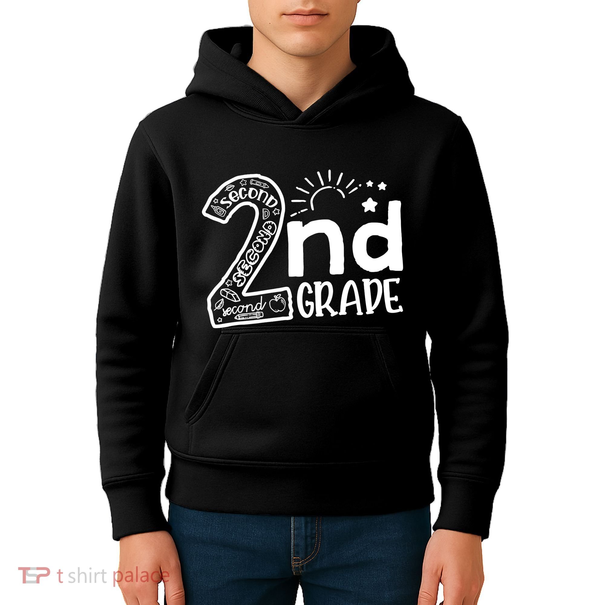 Hello 2nd Grade Teachers Boy And Team Second Grade Kids Hoodie