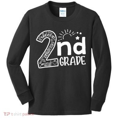 Hello 2nd Grade Teachers Boy And Team Second Grade Kids Long Sleeve Shirt