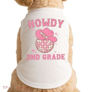 Howdy 2nd Grade Back To School Doggie Tank