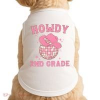 Howdy 2nd Grade Back To School Doggie Tank thumb 0