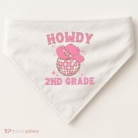 Howdy 2nd Grade Back To School USA-Made Doggie Bandana thumb 0