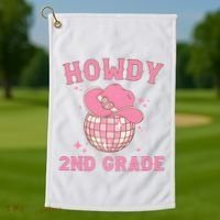Howdy 2nd Grade Back To School Golf Towel thumb 1