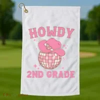 Howdy 2nd Grade Back To School Golf Towel thumb 1