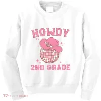 Howdy 2nd Grade Back To School Kids Sweatshirt thumb 0
