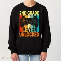 Hello 2nd Grade Level Unlocked Video Game Women's Sweatshirt thumb 0