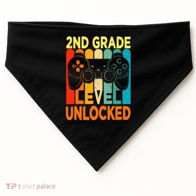 Hello 2nd Grade Level Unlocked Video Game USA-Made Doggie Bandana