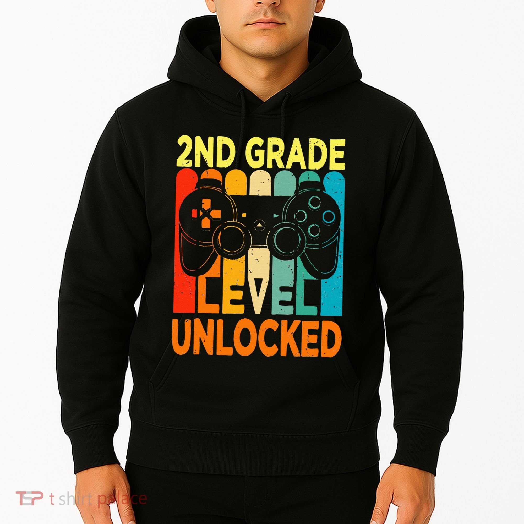 Hello 2nd Grade Level Unlocked Video Game Hoodie