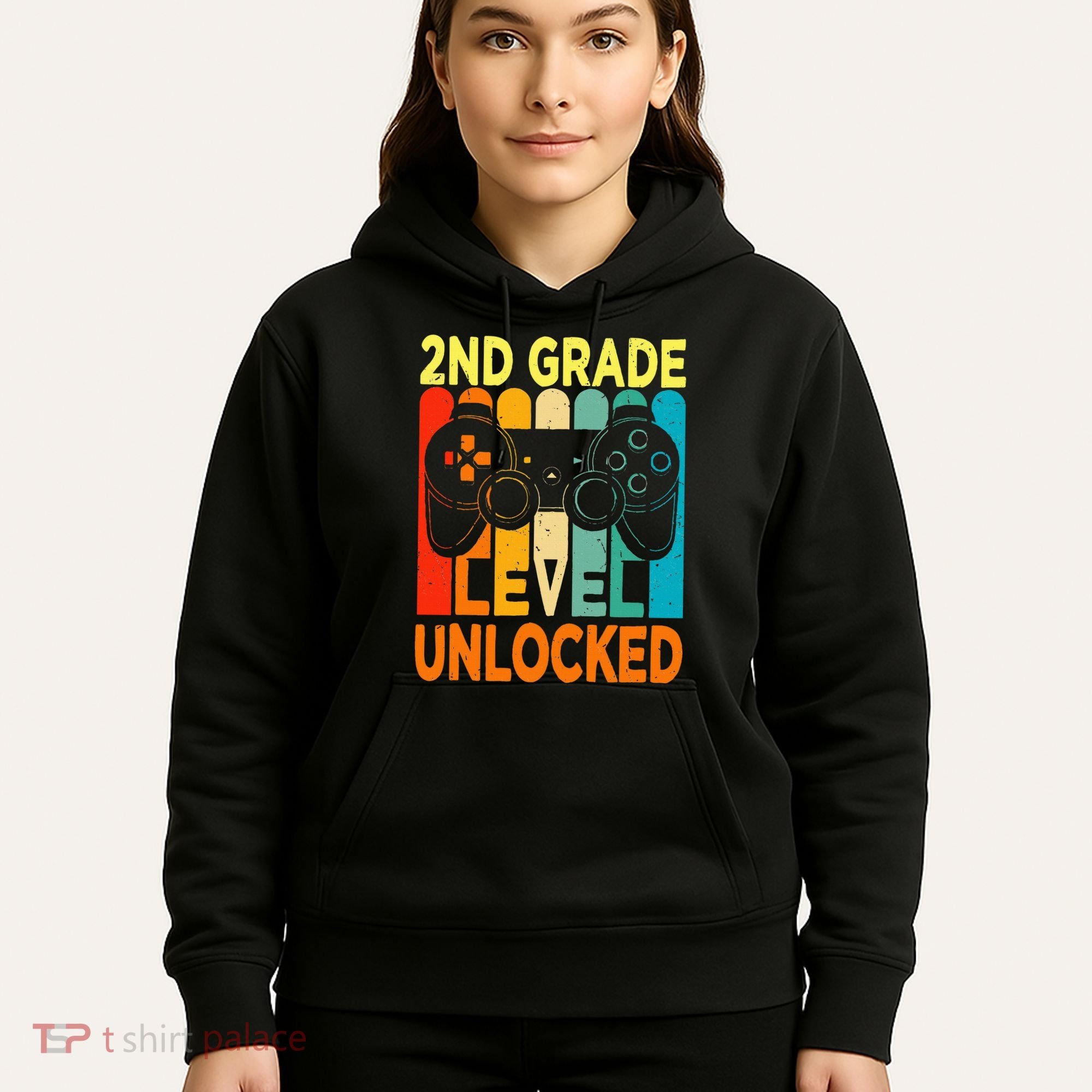 Hello 2nd Grade Level Unlocked Video Game Hoodie