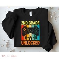 Hello 2nd Grade Level Unlocked Video Game Sweatshirt thumb 2