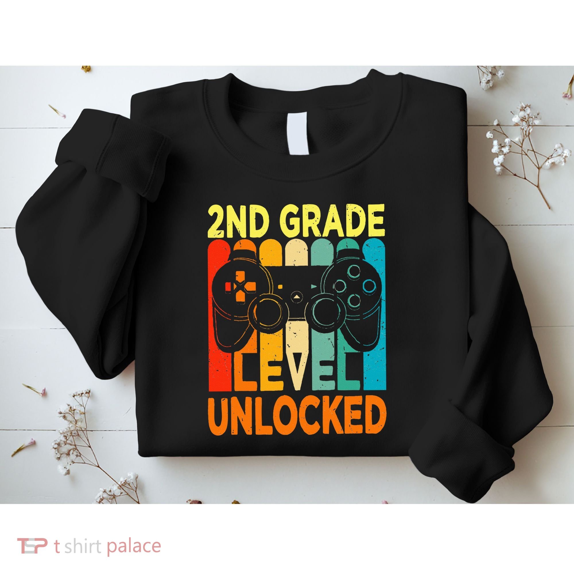 Hello 2nd Grade Level Unlocked Video Game Sweatshirt