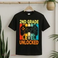 Hello 2nd Grade Level Unlocked Video Game T-Shirt thumb 2