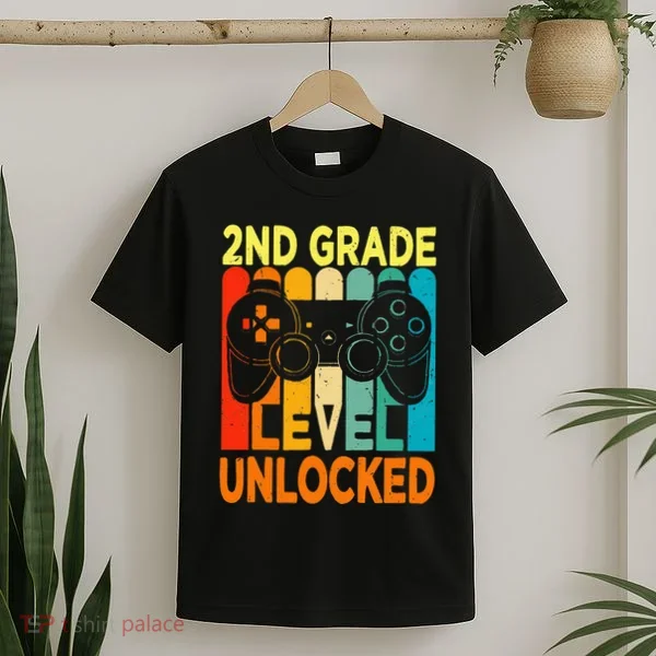 Hello 2nd Grade Level Unlocked Video Game T-Shirt