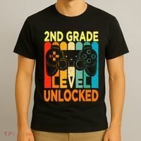 Hello 2nd Grade Level Unlocked Video Game T-Shirt thumb 3