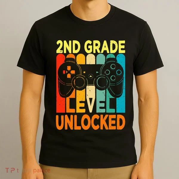 Hello 2nd Grade Level Unlocked Video Game T-Shirt