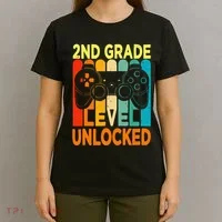 Hello 2nd Grade Level Unlocked Video Game T-Shirt thumb 4