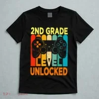 Hello 2nd Grade Level Unlocked Video Game T-Shirt thumb 5