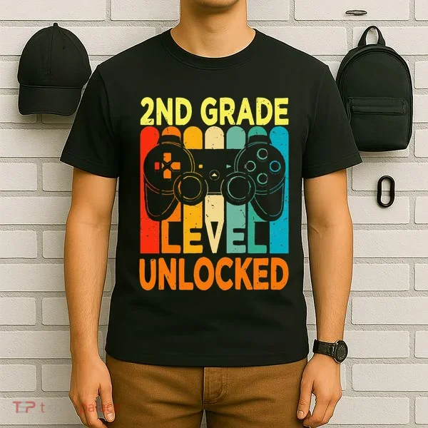 Hello 2nd Grade Level Unlocked Video Game T-Shirt