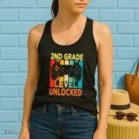 Hello 2nd Grade Level Unlocked Video Game Women's Tank Top thumb 2