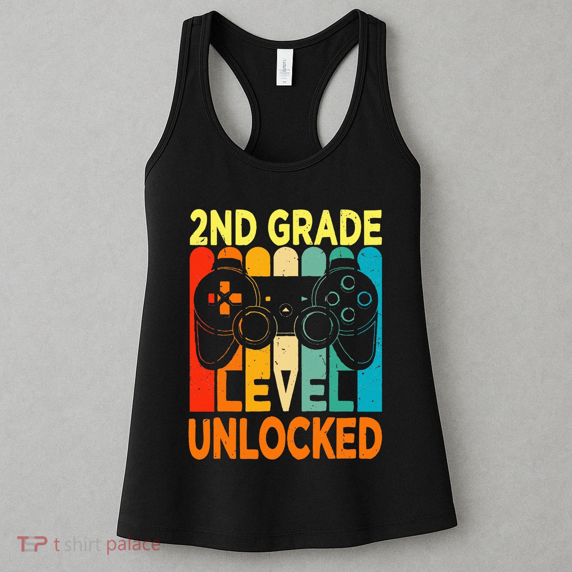 Hello 2nd Grade Level Unlocked Video Game Women's Tank Top