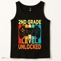 Hello 2nd Grade Level Unlocked Video Game Tank Top thumb 2