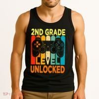 Hello 2nd Grade Level Unlocked Video Game Tank Top thumb 3