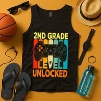 Hello 2nd Grade Level Unlocked Video Game Tank Top thumb 4